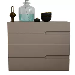 купить Комод Bayro Modena 1000x810x450 Ручка Sorrento серый камень в Кишинёве 