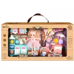 купить Кукла Essa A286-80 Set de joacă Păpușa stilată cu camioneta de înghețată в Кишинёве 