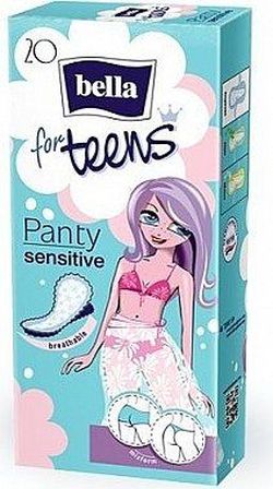 Ежедневные прокладки Bella Sensitive Teens, 20 шт.