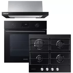 купить Духовой шкаф, варочная панель и вытяжка Samsung NV68A1110RB/WT + NA64H3000AK/WT + NK24M1030IB/UR в Кишинёве 