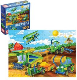 купить Пазл Trefl 079619-02 Mașini agricole, 100elem в Кишинёве 