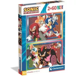 купить Пазл Clementoni Puzzle 2x60 Sonic (24821) в Кишинёве 