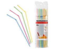 Set paie pentru cocktail pliat Fackelmann 50buc 24cm, D0.5cm
