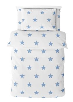 купить Домашний текстиль Relaxe Home 023431 Lenjerie de pat Soft Dreams Single 145x210cm, Stars Blue в Кишинёве 