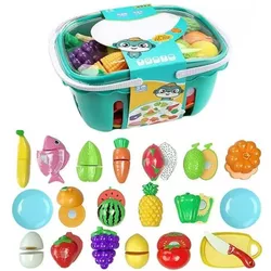 купить Игрушечная кухня и посуда Optmarket ДЕ05.455 Набор фрукты и овощи в Кишинёве 