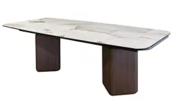 купить Стол Deco Andia 240/300/360x120xH76 Ceramica pandora TL-331 + Wooden legs в Кишинёве 
