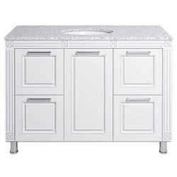 купить Шкаф под умывальник miscellaneous NAPOLEON 120 (GR 120) Alb-Argint New в Кишинёве 