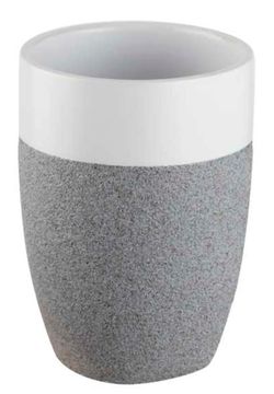 cumpără Pahar pentru periuțe de dinți Bisk 06311 STONE gri. (ceramica) în Chișinău 