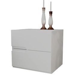 cumpără Noptieră Bayro Bayro Modena 550x500x450 МДФ 18мм Ручка Sorrento белый мат în Chișinău 