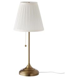 cumpără Lampă de masă și corp de iluminat Ikea Arstid Brass/White în Chișinău 