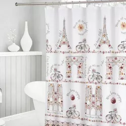 cumpără Perdea de duș Hydro S Tour de France, rosu/galben în Chișinău 