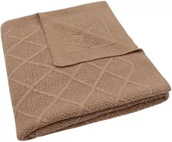 купить Детское постельное белье Jollein 516-522-68039 Paturica Check Knit Biscuit, 100x150cm в Кишинёве 