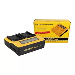 купить Зарядное устройство для фото-видео Patona Dual LCD USB Canon LP-E6 в Кишинёве 