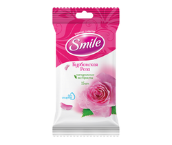 Влажные салфетки Smile Бурбонская Роза, 15 шт.