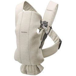 купить Кенгуру BabyBjorn 021087E1 Mini 3D Jersey, Light Beige в Кишинёве 