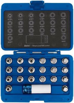 cumpără Set de tubulare, bite, duze King Tony 9BW0221 Набор головок для секреток BMW, 21 пр. în Chișinău 