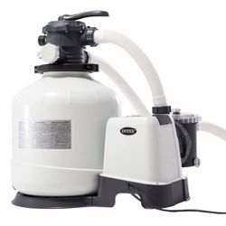 Intex песочный фильтр насос с хлоргенератором Кrystal Clear 12000 л/ч