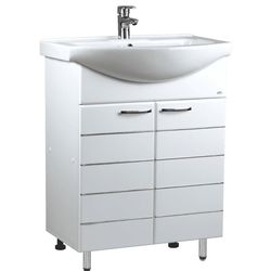 cumpără Dulap pentru lavoar Mashtab 11624 Modern cu 2 usi 75cm Alb în Chișinău 