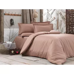 cumpără Textile de casă Cottony SLPSL Stripe Satin Brown Nr 8: Euro în Chișinău 