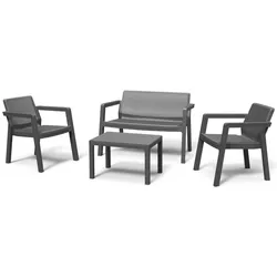 купить Набор садовой мебели Keter Emily Patio Set Graphite/Gray (247063) в Кишинёве 