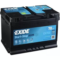 купить Автомобильный аккумулятор Exide Start-Stop AGM 12V 70Ah 760EN 278x175x190 -/+ (EK700) в Кишинёве 