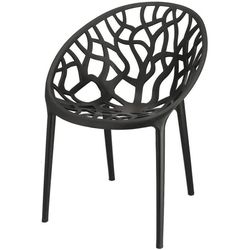 cumpără Scaun Jumi CM-102064 Scaun terasa ALBERO din plastic, Negru în Chișinău 
