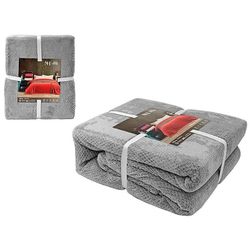 cumpără Textile de casă Promstore 53370 Cuvertura de pat 200x220cm NH Battariye poliester gri în Chișinău 