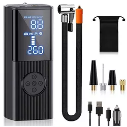купить Портативный компрессор для авто inSPORTline 12563 Pompa electrica Dukefira W/ Power Bank&LED Light IN28044 в Кишинёве 