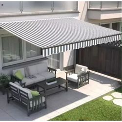 cumpără Umbră pentru grădină Hydro S 9001983, retractabila Alb-Gri în Chișinău 