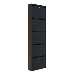 купить Полка для обуви Trendy Locking 5 Piece Metal-Black, 50x169x15cm в Кишинёве 