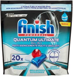 Detergent pentru masina de spălat vase Finish QUANTUM Ultimate, 20spălari