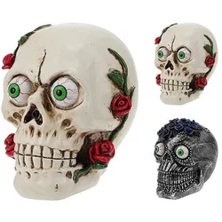 купить Декор Promstore 42489 Suvenir LED Halloween Craniu cu flori 15x9x14cm в Кишинёве 
