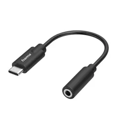 купить Адаптер для мобильных устройств Hama 300094 Audio adapter, USB-C plug - 3.5 mm jack socket, stereo в Кишинёве 