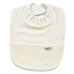 Нагрудник с карманом BabyJem Velvet Ecru