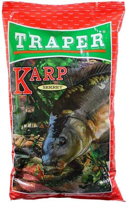 Прикормка Traper SEKRET, KARP (красная) 1кг