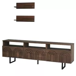 cumpără Comodă TV Trendy Helen, Nuc 170x40x30cm în Chișinău 