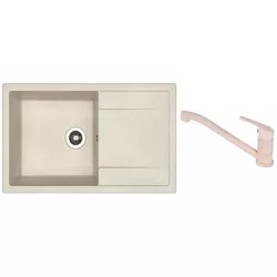 купить Мойка кухонная со смесителем Dr.Gans Techno 860 + SanDonna F 1066 bej в Кишинёве 