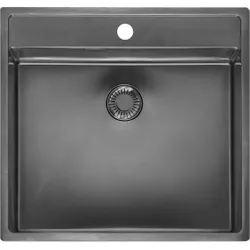 cumpără Chiuvetă bucătărie Reginox R41345 New York 50x40 Tapwing Gun Metal II în Chișinău 