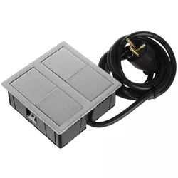 купить Розетка электрическая ASA Plastici 060.15F.00001 Versahit dual 2 sockets F Stainless steel в Кишинёве 