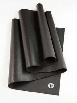 Mat pentru yoga Bodhi Rishikesh Premium 80 XL  black  -4.5mm