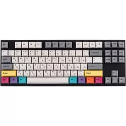 cumpără Tastatură Varmilo VEM87 CMYK 87Key, EC V2 Rose, EN/UKR, White Led, Black în Chișinău 