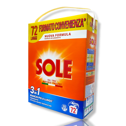 SOLE Sole 3 in1 detergent praf pentru haine albe, 72 spălări