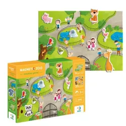 cumpără Joc educativ de masă Dodo 200207 Joc magnetic Zoo + 1 tablă magnetică, 35 elem. în Chișinău 
