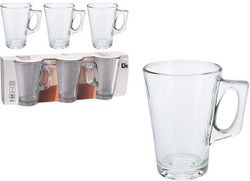 купить Набор посуды Excellent Houseware 16142 Набор чашки кофейные стеклянные 3шт, 250ml в Кишинёве 