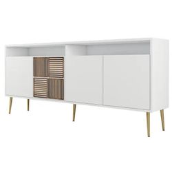 купить Тумба Trendy Milano, alb, auriu в Кишинёве 