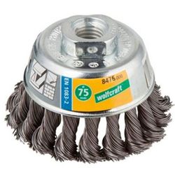 купить Набор головок, бит, насадок Wolfcraft 8476000 Perie tip oala din sarma de otel cu fir rasucit M14 75mm в Кишинёве 