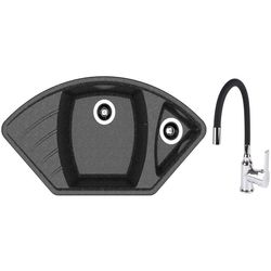 купить Мойка кухонная со смесителем Dr.Gans Gabi + SanDonna F 9995 negru в Кишинёве 