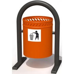 купить Комплектующий элемент для детской площадки Copfer PTP053-01 Урна (для установки на бетон) в Кишинёве 