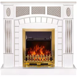купить Камин электрический ArtFlame Amsterdam wood & Galileo gold в Кишинёве 
