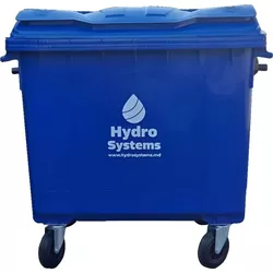 cumpără Coș de gunoi Hydro S Tomberon cu roti si capac, 1100 L, albastru 8001203 în Chișinău 